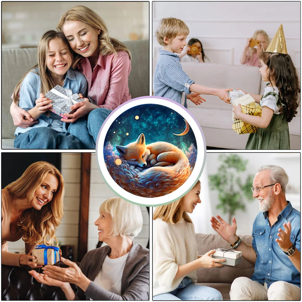 Sleeping Fox Wooden Jigsaw Puzzle