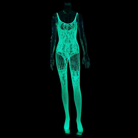 Glow in the Dark Fishnet Stockings and Body Suits