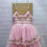 Le Réveil de Flore Dawn Goddess High-end Custom Made Professional Ballet Long Tutu Dress Competition Performance