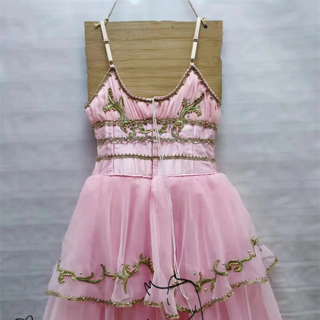 Le Réveil de Flore Dawn Goddess High-end Custom Made Professional Ballet Long Tutu Dress Competition Performance