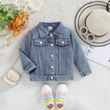 Cousin Crew and Sisters Letter Printed Denim Jackets for Girls