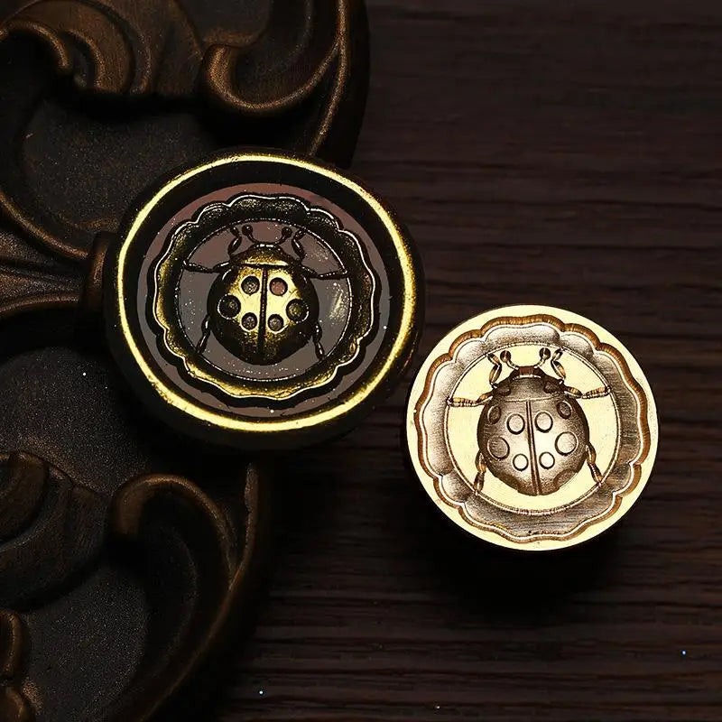 Insect Shaped Wax Seal Stamps Copper Head Embossed Sealing Stamp For DIY Cards Scrapbooking Wedding Invitation Decor ﻿