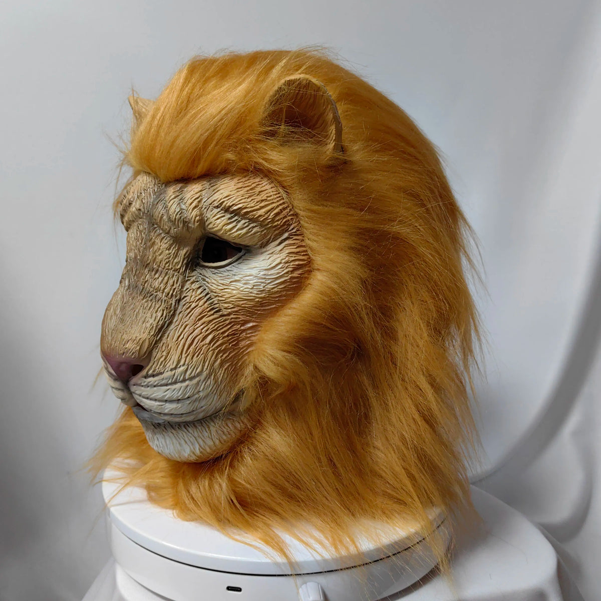 Lion Mask Cosplay Beast White Lion Latex Masks Book Week Halloween Party Costumes Props