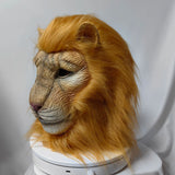 Lion Mask Cosplay Beast White Lion Latex Masks Book Week Halloween Party Costumes Props