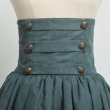 Renaissance Skirt Steampunk Victorian Empire High Waist