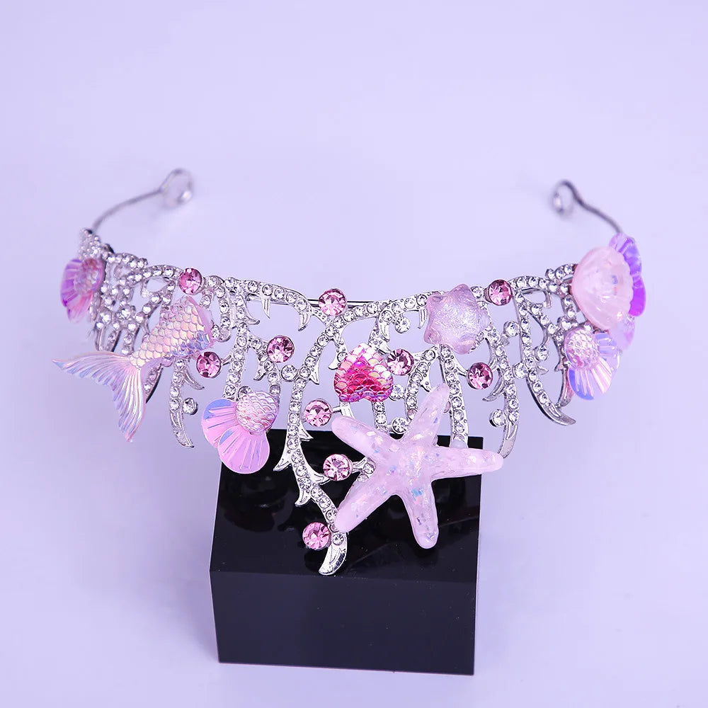 Mermaid Marina's Crown Seashell Starfish Tiaras