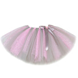 Sparkly Pink Grey Mouse and Elephant Tulle Tutu Skirt Halloween Costumes