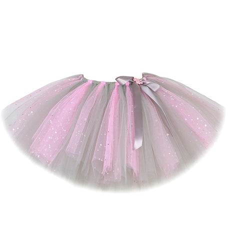 Sparkly Pink Grey Mouse and Elephant Tulle Tutu Skirt Halloween Costumes