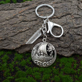 Celtic Viking Dragon Boat Keyring