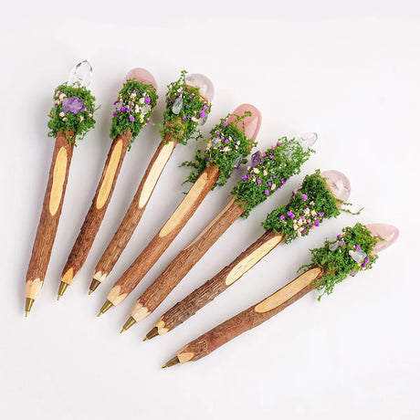 Woodland Magic Natural Crystal Stone Pen