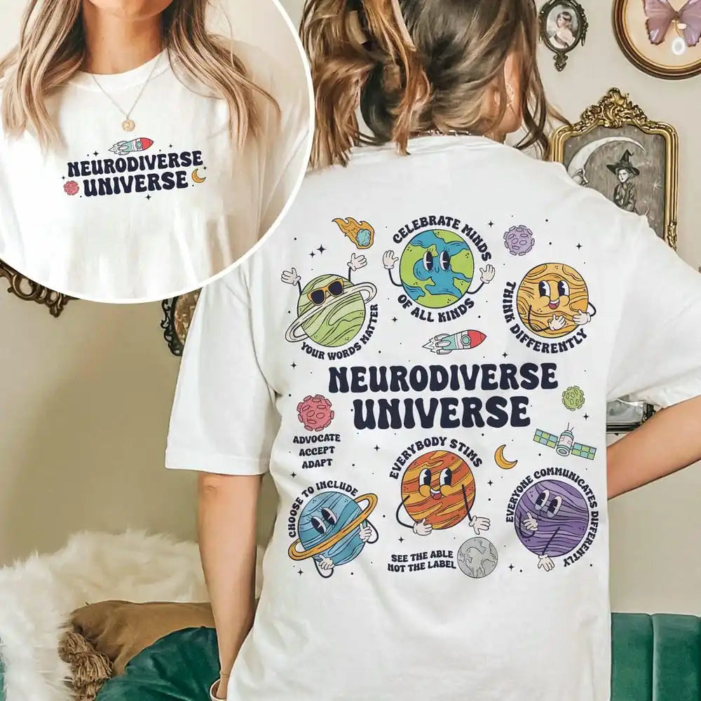 Neurodiverse Universe Sweater Autism Awareness Sweatshirt Pullover Jumper