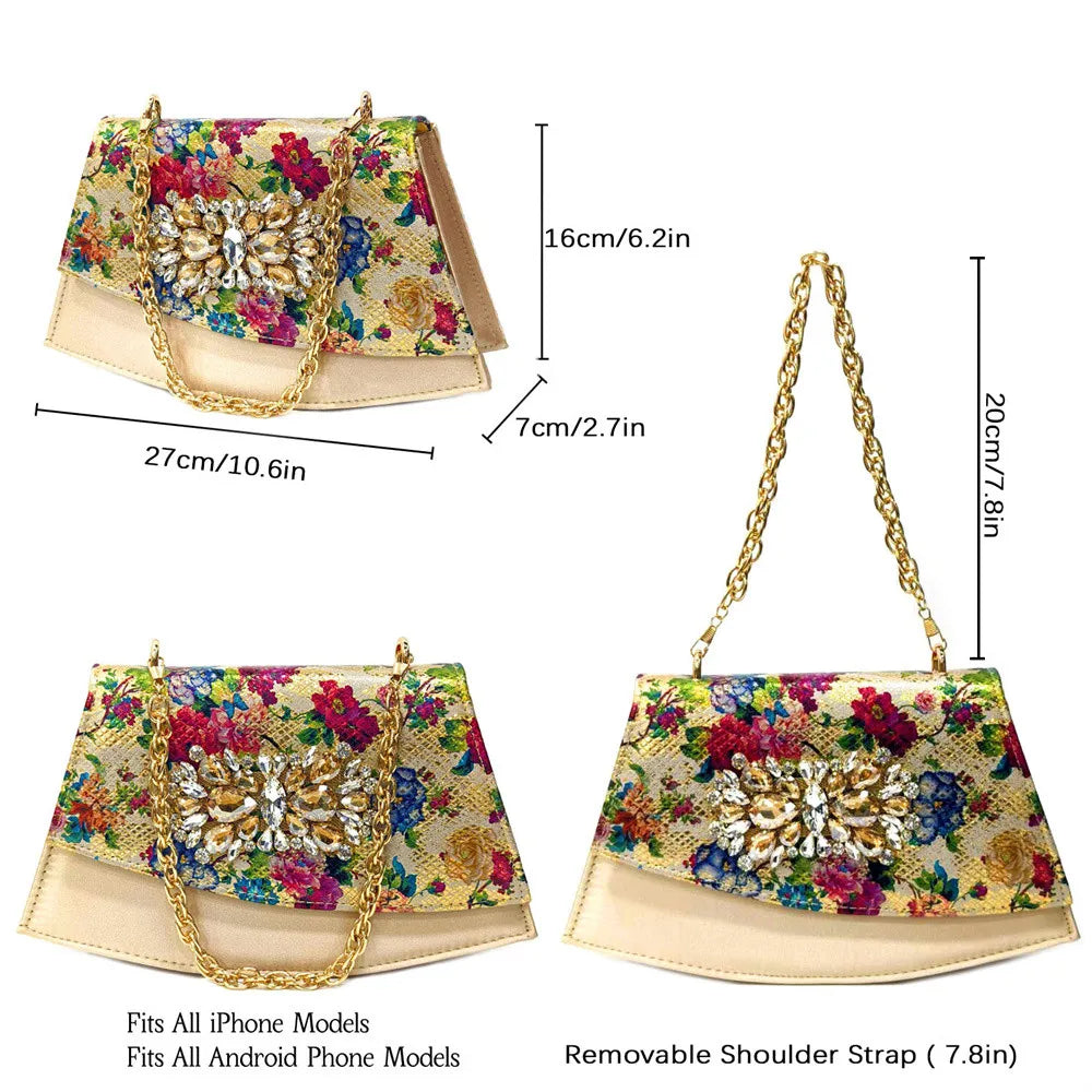 Spring Garden Party Shoes And Matching Bag Set