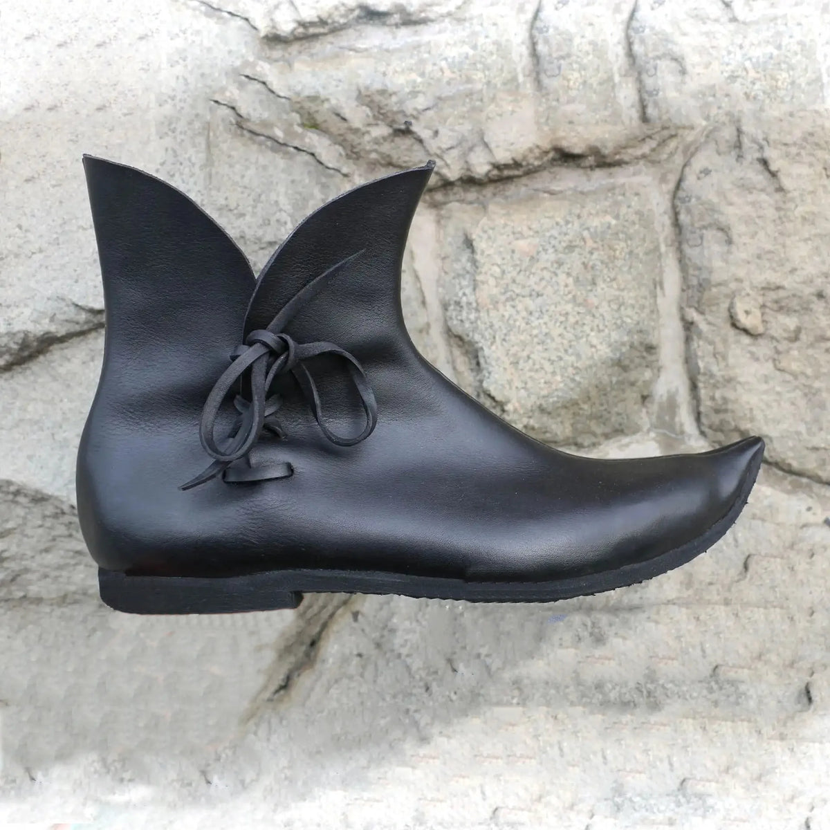 Pointy Crakows Medieval Faux Leather Poulaine For Nobles Renaissance Cosplay