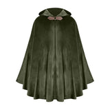 Short Medieval Velvet Capelet Hooded Cloak Renaissance Cape