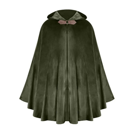 Short Medieval Velvet Capelet Hooded Cloak Renaissance Cape