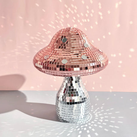 Disco Mushroom Mirror Ball Ornament Home Decor