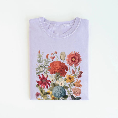 Wildflowers Cottagecore T-Shirt Cotton Tee Shirt
