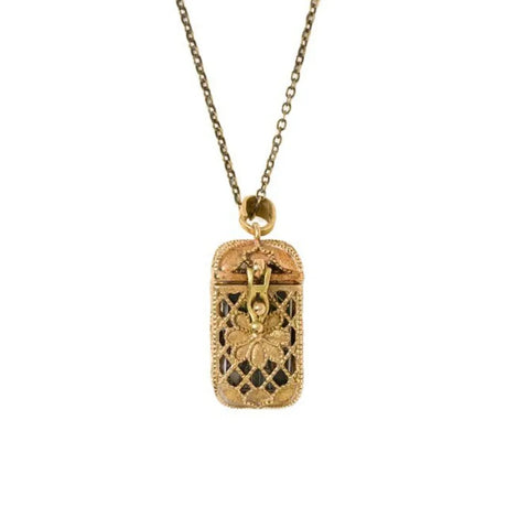 Cage Pendant Necklace with 22 Major Arcana Mini Tarot Cards