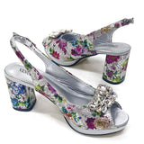 Spring Garden Party Shoes And Matching Bag Set