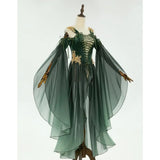 Elven Medieval Renaissance Costume Elf Style Corsetted Dress Cosplay Costume