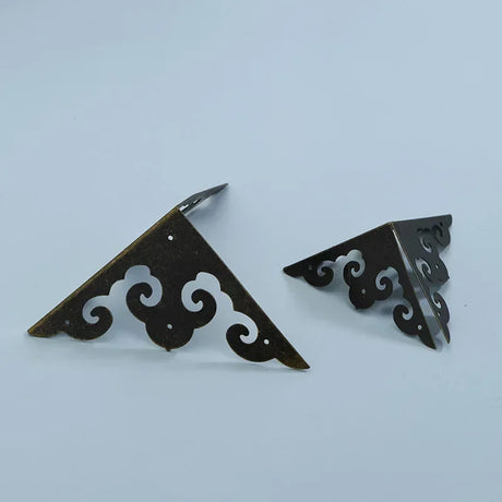 Sets of Four Antique Iron Corner Furniture Hardware