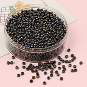 2 3 4mm Metallic Plated Glass Seed Beads Round Japanese Miyuki Seedbeads Loose Spacer Beads for Jewerly Making DIY Needlework