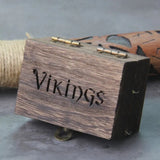 Pagan Moth Moon Phase Stainless Steel Earrings with Wooden Box