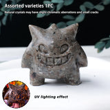 Flame Stone Monster Carved Healing Statue Ornament Natural Crystal