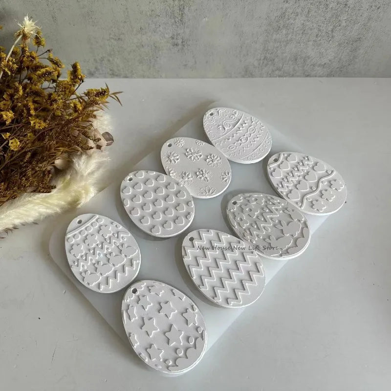 DIY Easter Egg Resin Clay Chocolate Ornaments Silicone Moulds DIY Craft Baking