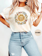 Celestial Sun Face T-Shirt