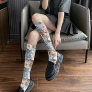 Floral and Fantasy Printed Stockings Long Socks