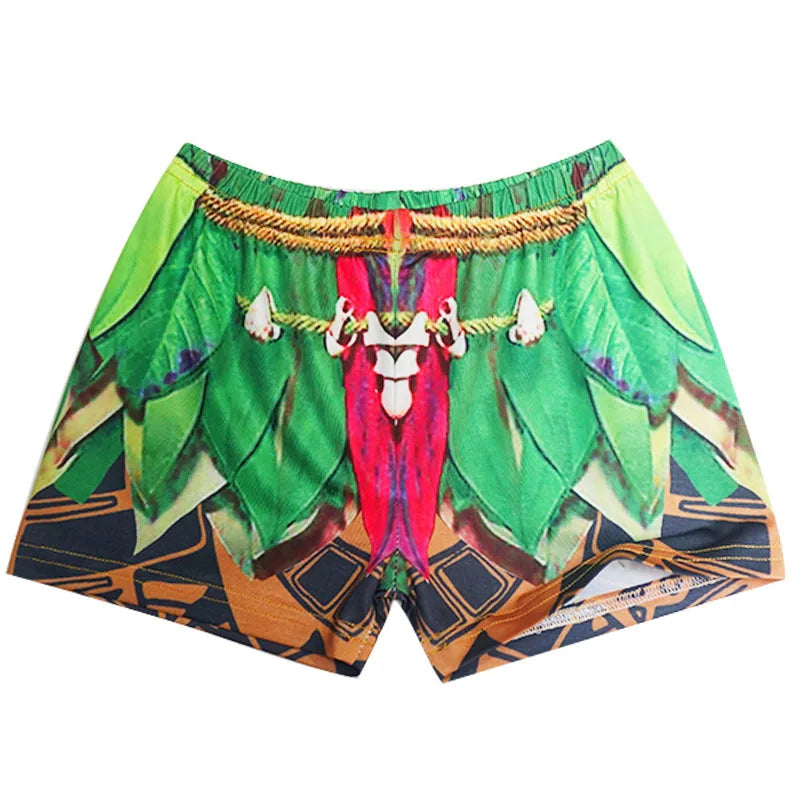 Maui Kids Cosplay 2Pcs Print Moana Boys Swimsuits Top and Shorts Children's Swimwear Book Week Costumes