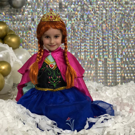Girl's Princess Wigs Halloween Costumes Rapunzel Disguised Little Mermaid Elsa Aurora Snow White