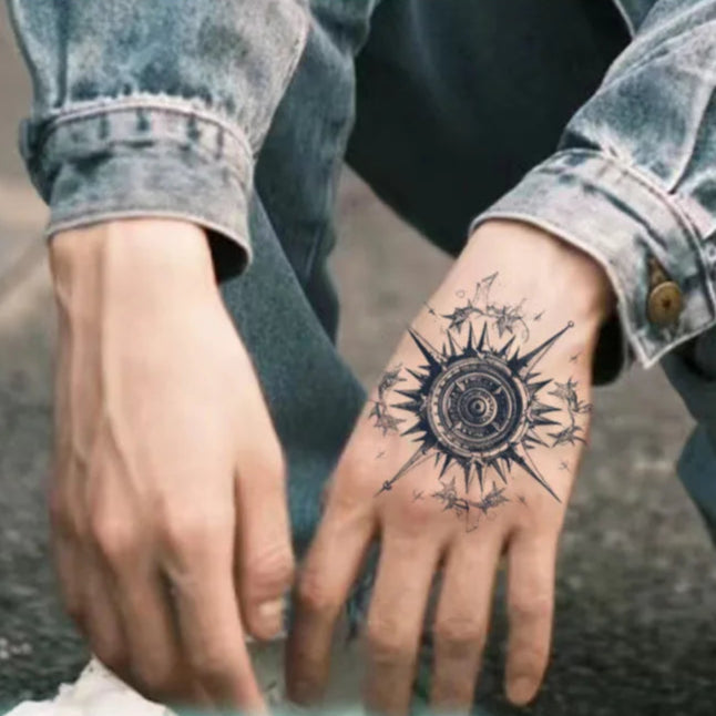 Compass Temporary Tattoos