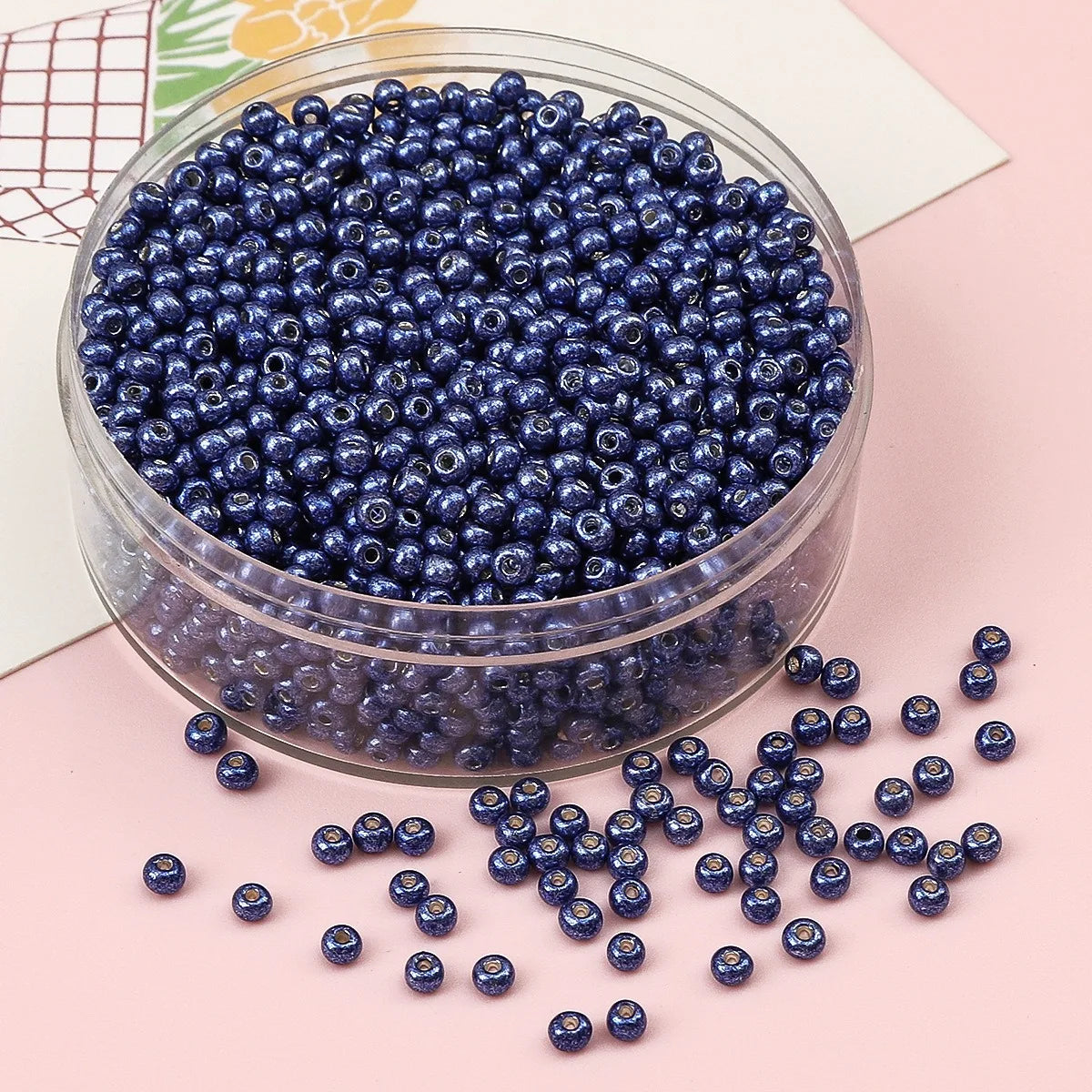 2 3 4mm Metallic Plated Glass Seed Beads Round Japanese Miyuki Seedbeads Loose Spacer Beads for Jewerly Making DIY Needlework