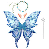 Fairy Elf Costume Wings, Ears, Wand and Hair Wreath Sets