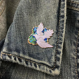 Peace Dove Symbol of Peace, Friendship, Unity and Sanctity Badge Enamel Pin
