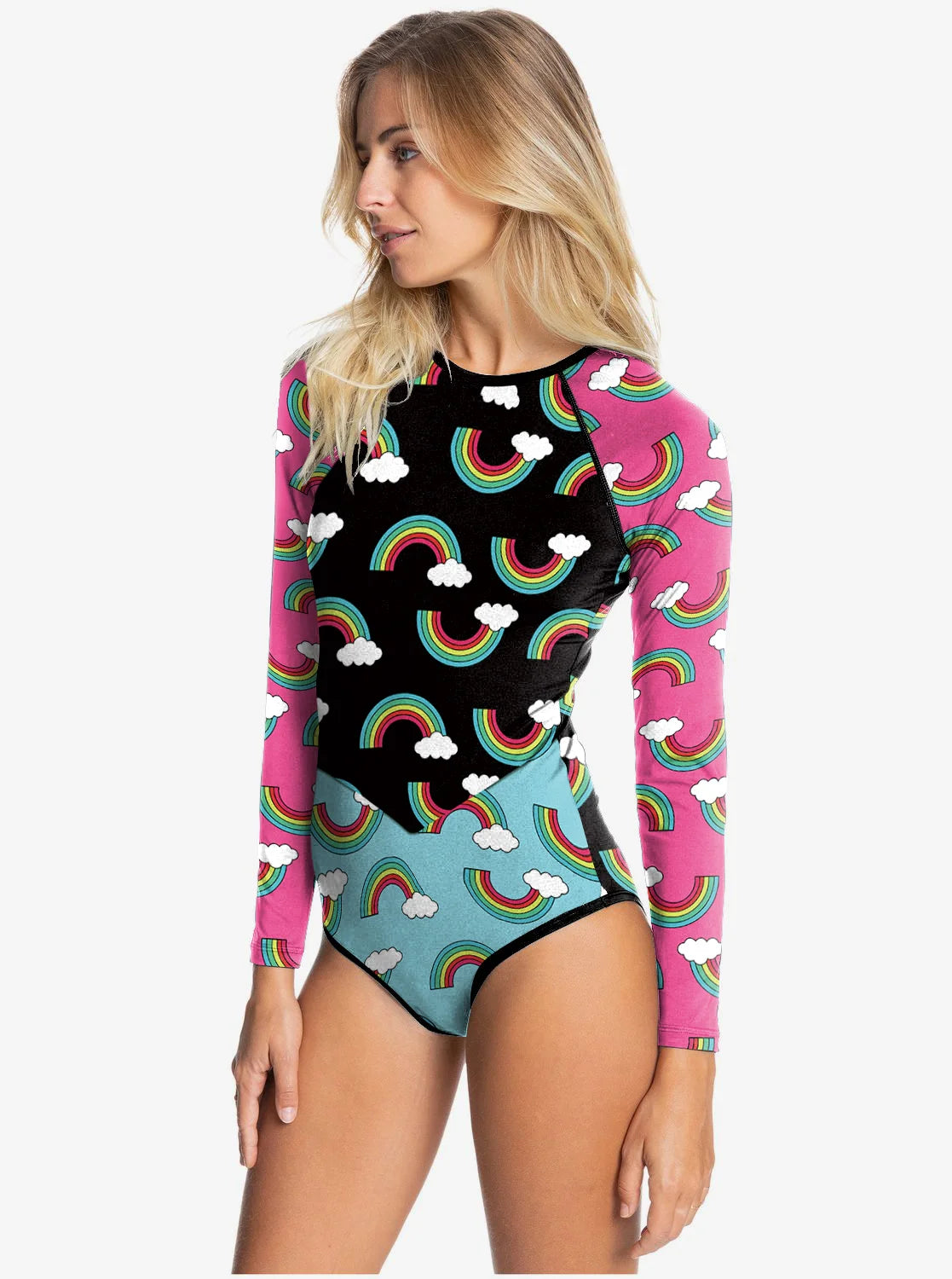 Long Sleeve Swimwear One-piece Surfing Swimsuit