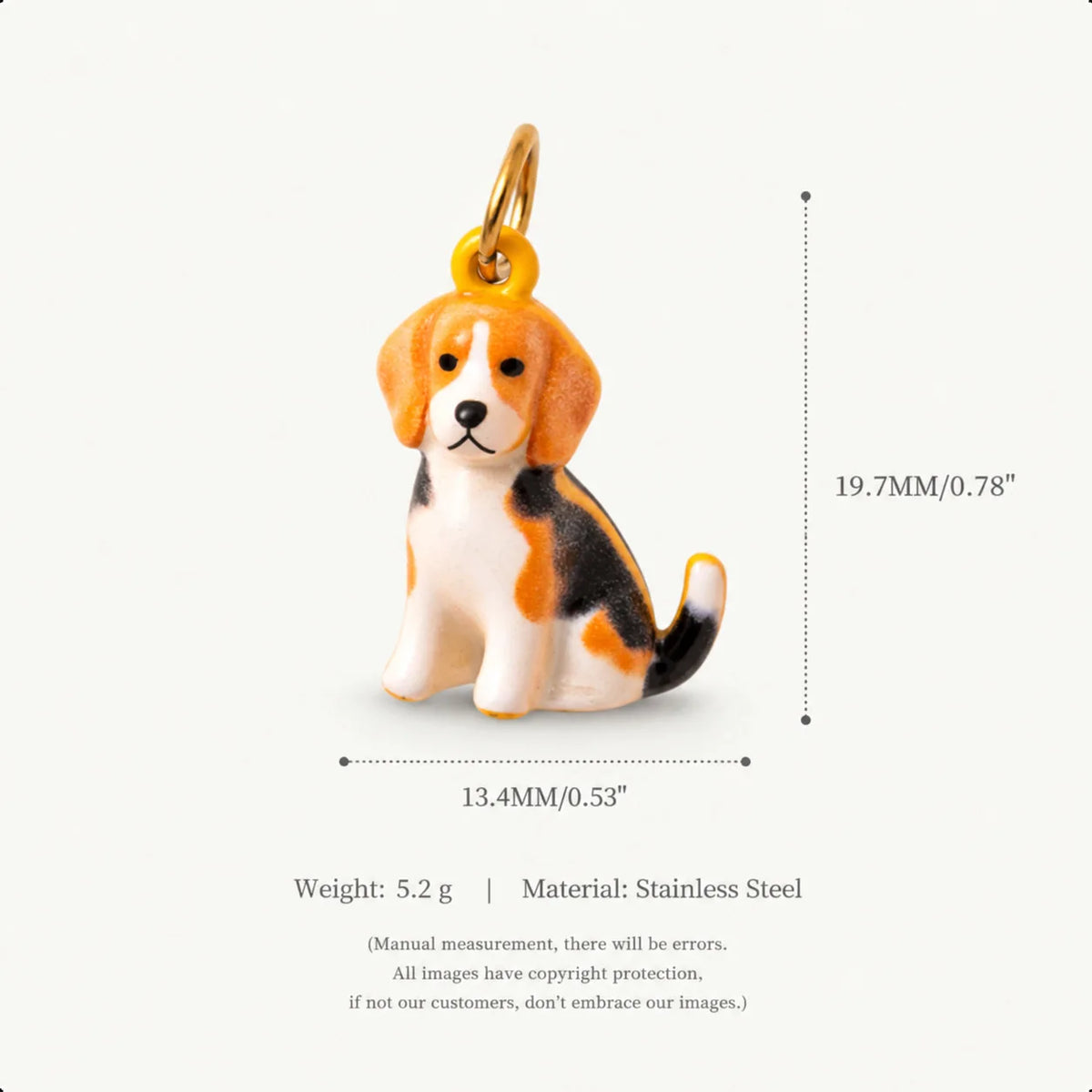 Our Beloved Pets Animal Charm Pendants Stainless Steel PVD 18K Gold Plated For DIY Necklace Bracelet Jewellery Making