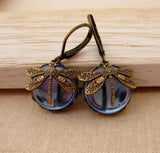 Delightful Dragonfly Drop Earrings
