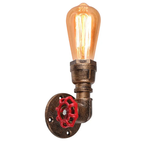 Industrial Water Pipe Wall Lights Lamp Sconce Lighting
