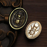 Insect Shaped Wax Seal Stamps Copper Head Embossed Sealing Stamp For DIY Cards Scrapbooking Wedding Invitation Decor ﻿