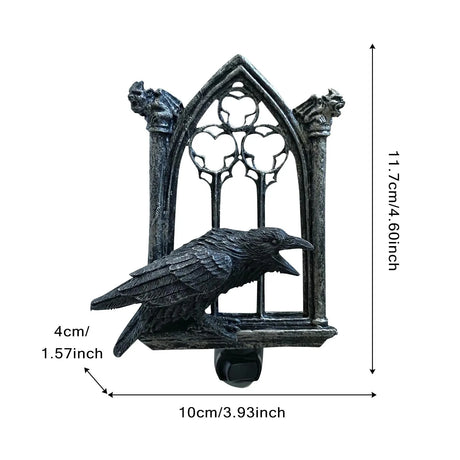Halloween Crow Night Light Halloween Gothic Decoration Haunted House Decor