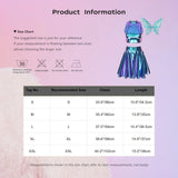 Festival Fairy Cosplay Costume Sleeveless Crop Top, High Waist Flared Skirt And Butterfly Wings Set