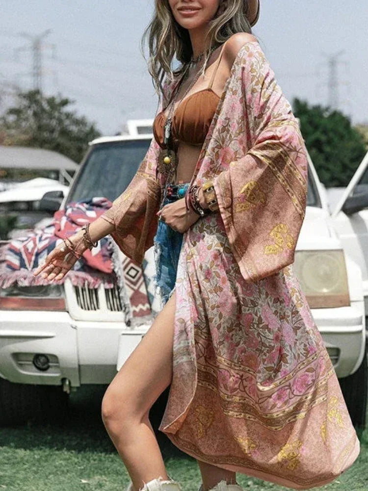 Penny Boho Long Kimono Duster