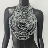 Body Chain Silver Chain Top