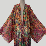 Monet's Cover Up Boho Long Kimono Duster