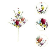 Easter Egg Stem Decorative Berries Floral Pick Bouquet