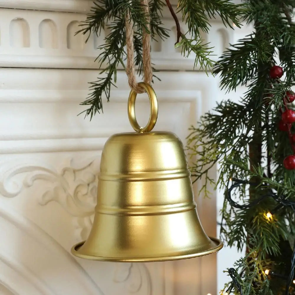 Christmas Bell Antique Style Xmas Tree Ornaments Handmade Metal Hanging Bells