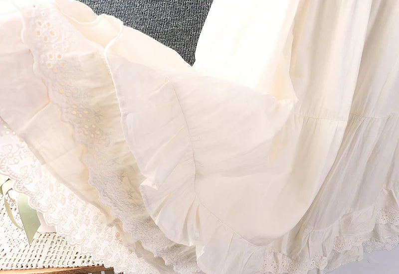 Tilly's Embroidered White Cotton Summer Dress